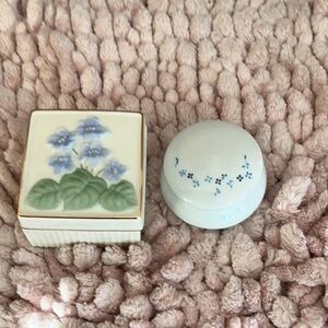Floral Ceramic Trinket Boxes